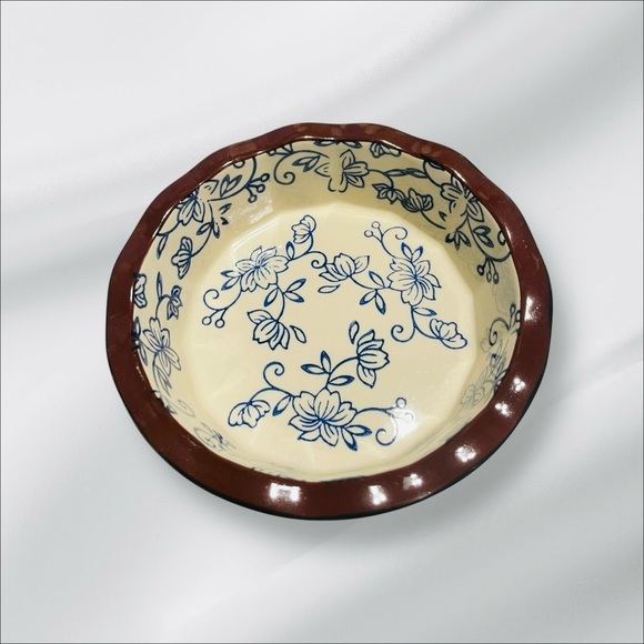 Temp-Tations Presentable Ovenware Floral Lace Bowls Set Of 4 5" scalloped edges - Picture 2 of 12